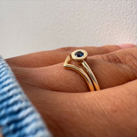 Gold Wishbone Ring