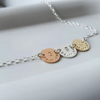 Sirius Necklace Mixed Metal (3 discs)
