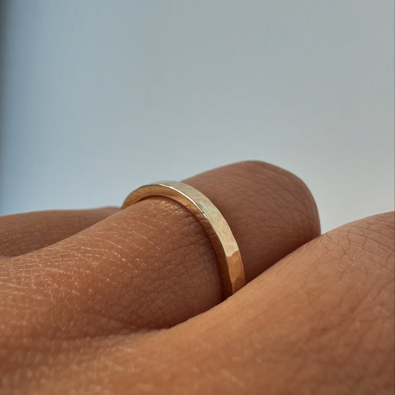 Gold Textured Lyra Ring (SAMPLE)