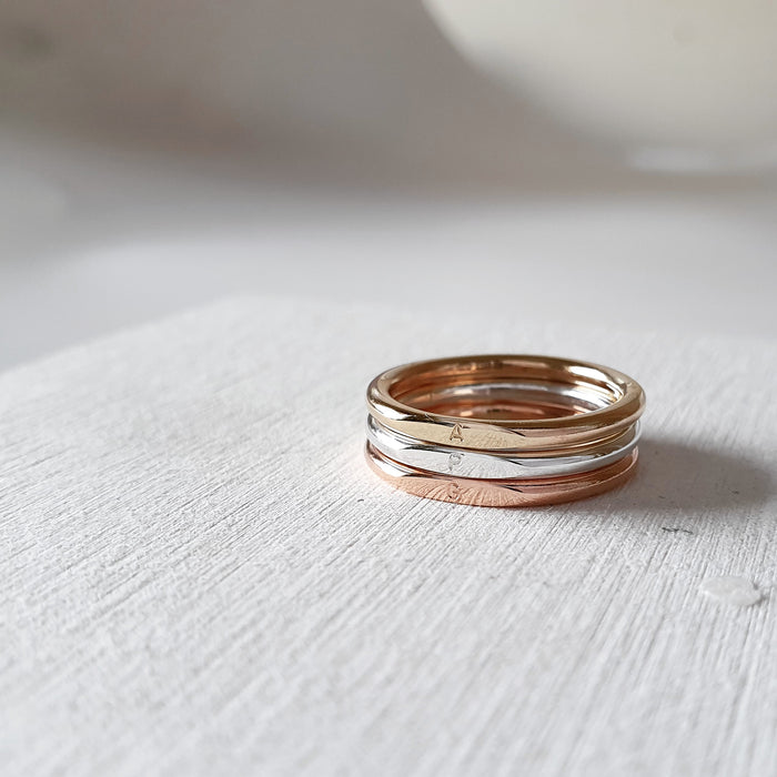 Gold Mini Signet Ring- Alya Ring