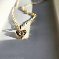Starlights Perfectly Imperfect Heart Necklace- Gold