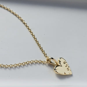 Gold Perfectly Imperfect Heart Necklace