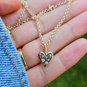 Starlights Perfectly Imperfect Heart Necklace- Gold