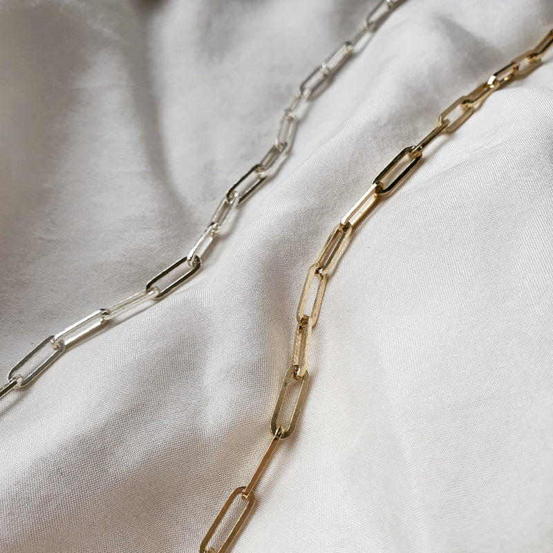 Sterling silver Paperclip Chain