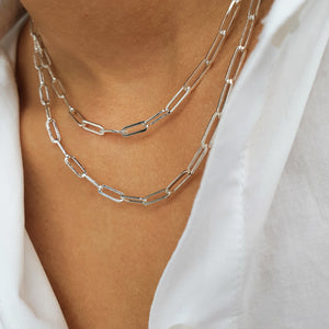 Sterling silver Paperclip Chain