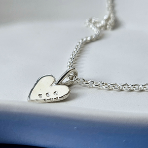 Perfectly Imperfect Heart Necklace- Sterling Silver