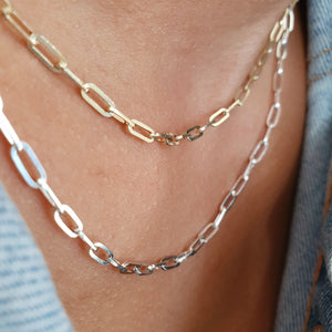 Sterling Silver Mini Paperclip Chain