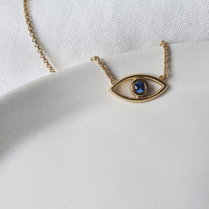 Gold Evil Eye Necklace