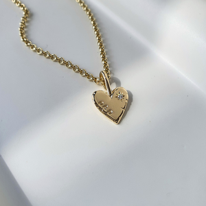 Perfectly Imperfect Heart Necklace- Sterling Silver