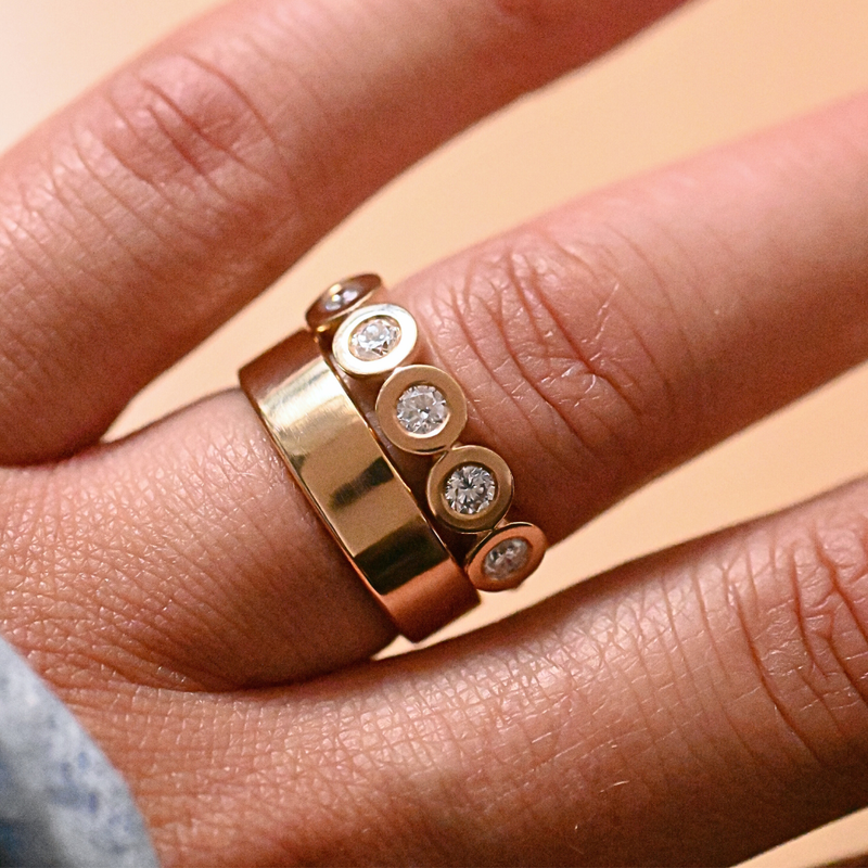 Vega Diamond Half Eternity Ring