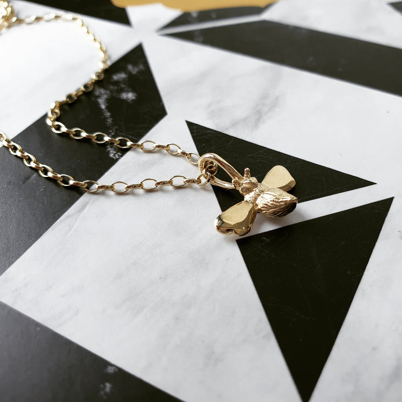 Gold Bee Necklace