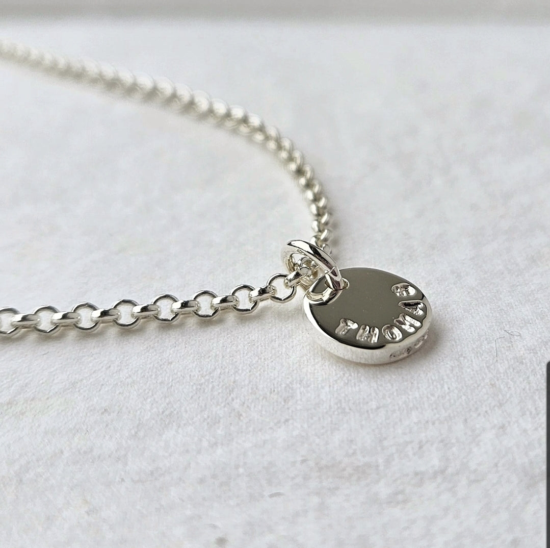 Sterling Silver Sun Necklace (Small)