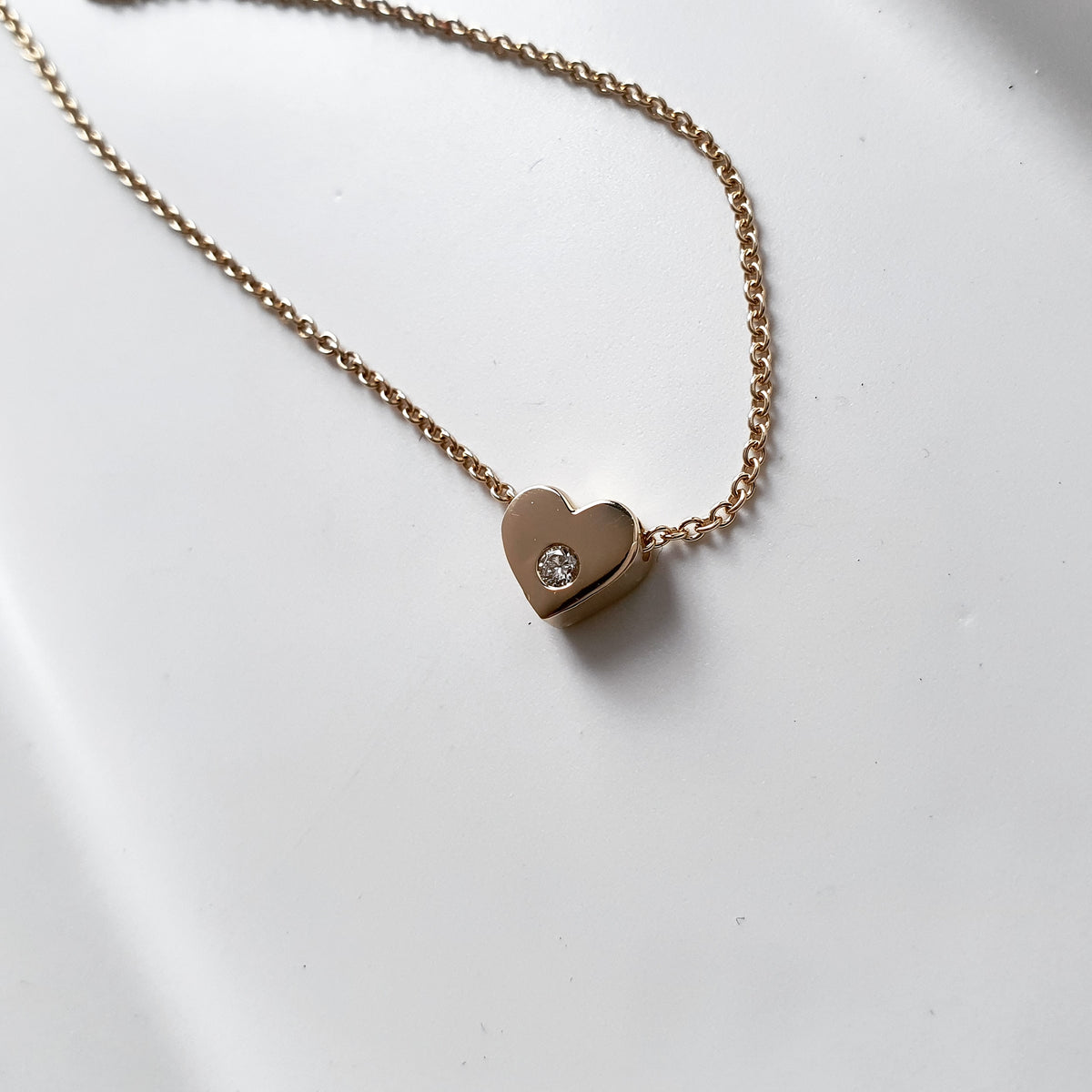 Gold Starlights Rana Heart Necklace