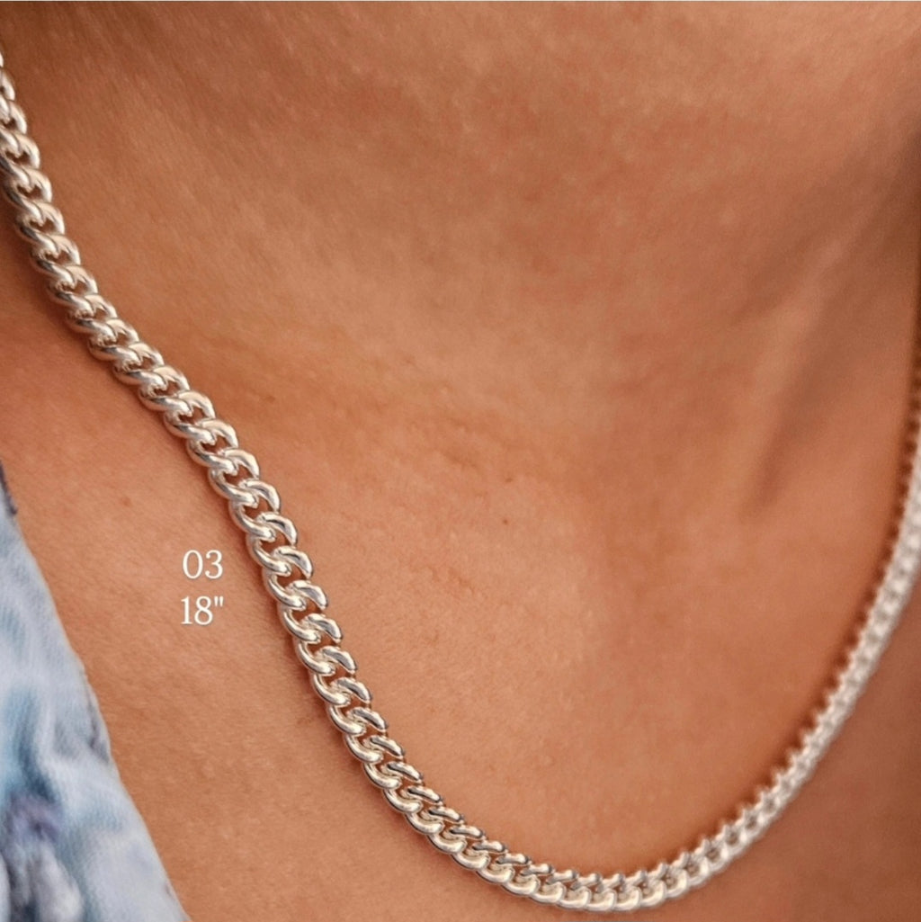 Sterling Silver Curb Chain 03