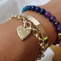Gold Charm Bracelet with Perfectly Imperfect