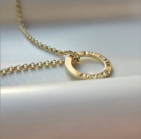 Gold Sarin Open Circle Necklace