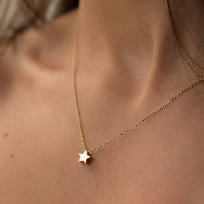Gold Stella Star Necklace