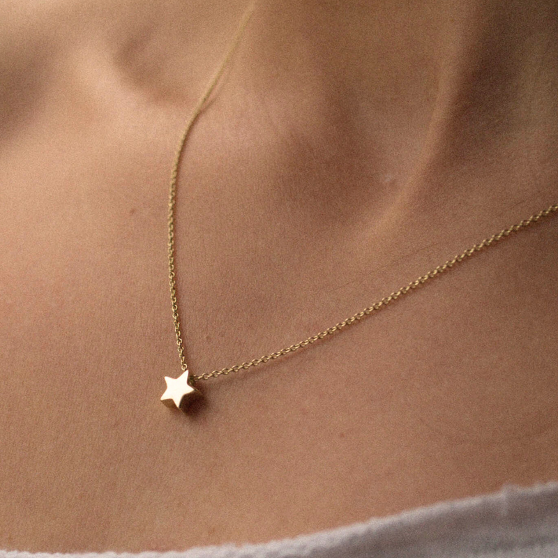 Gold Stella Star Necklace
