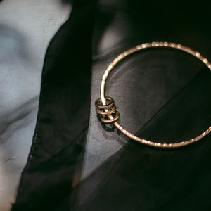 Gold Miram Textured Bangle