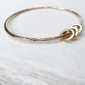 Gold Miram Textured Bangle