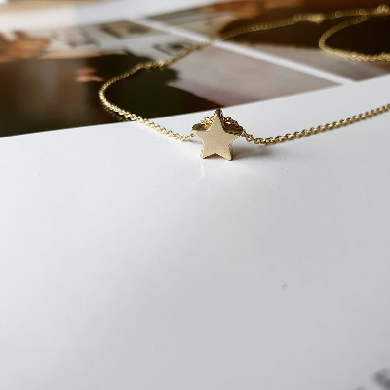 Gold Stella Star Necklace