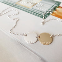 Sirius Necklace Mixed Metal (2 discs)