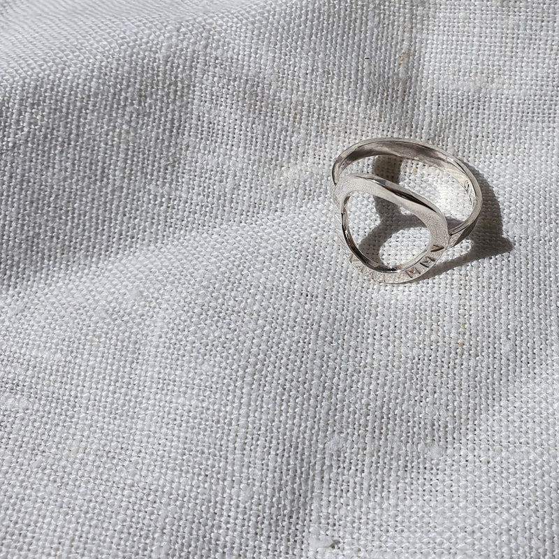 Sterling Silver Open Circle Sarin Ring