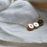 Vela Necklace- Mixed Metal Trio