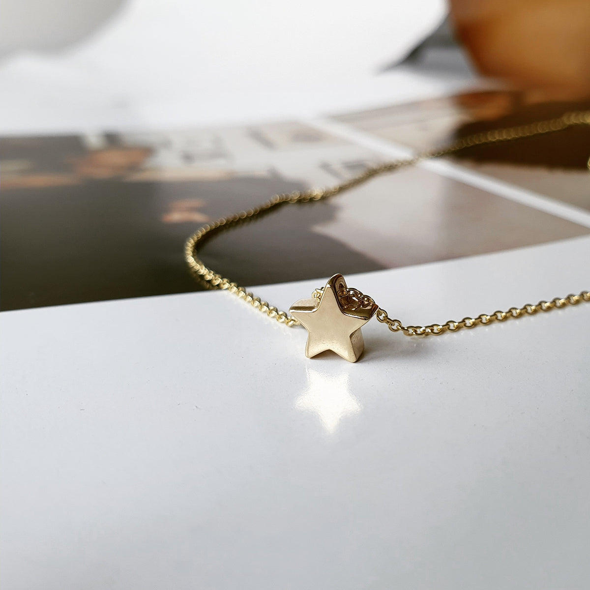 Gold Stella Star Necklace