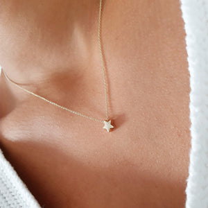 Gold Stella Star Necklace