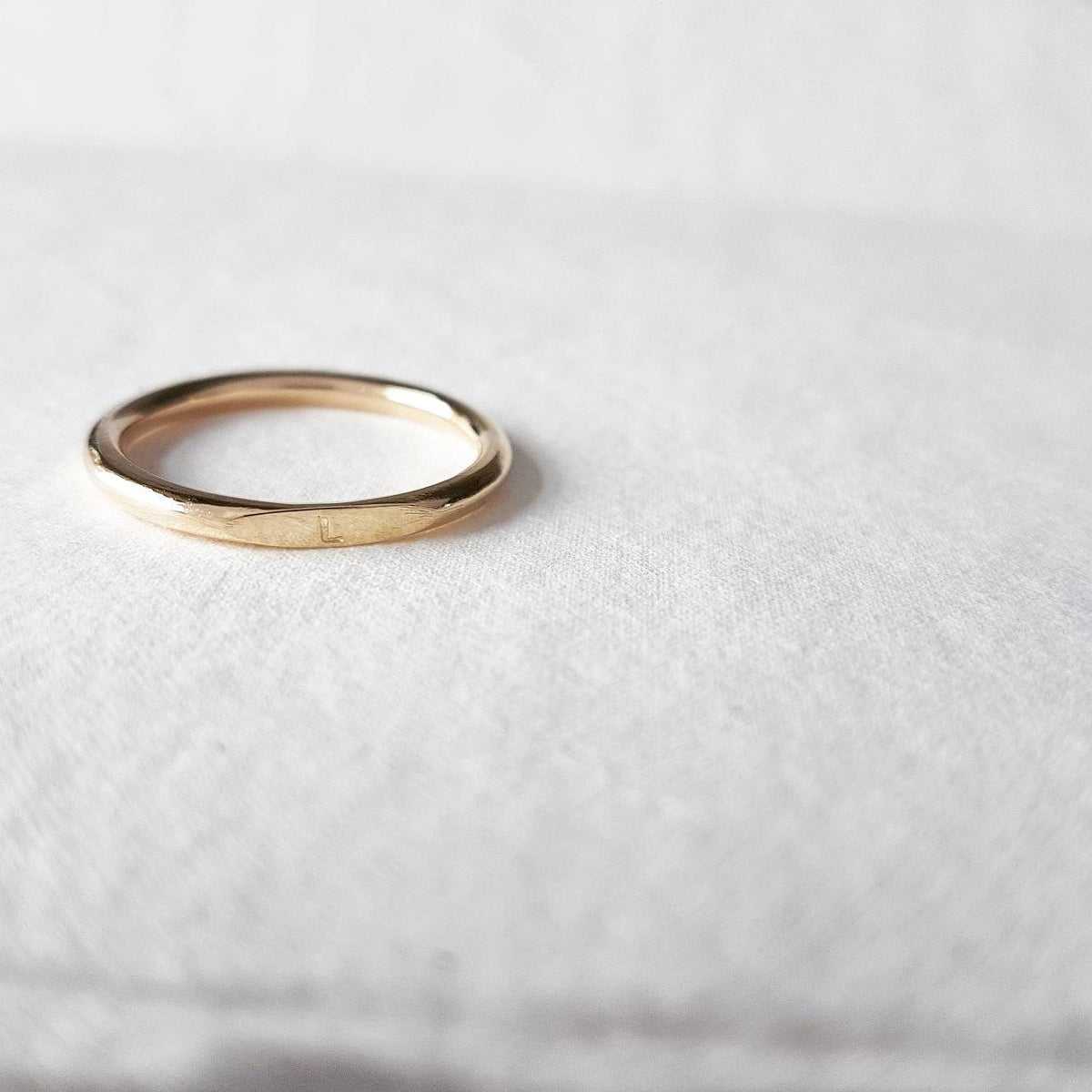 Gold Mini Signet Ring- Alya Ring